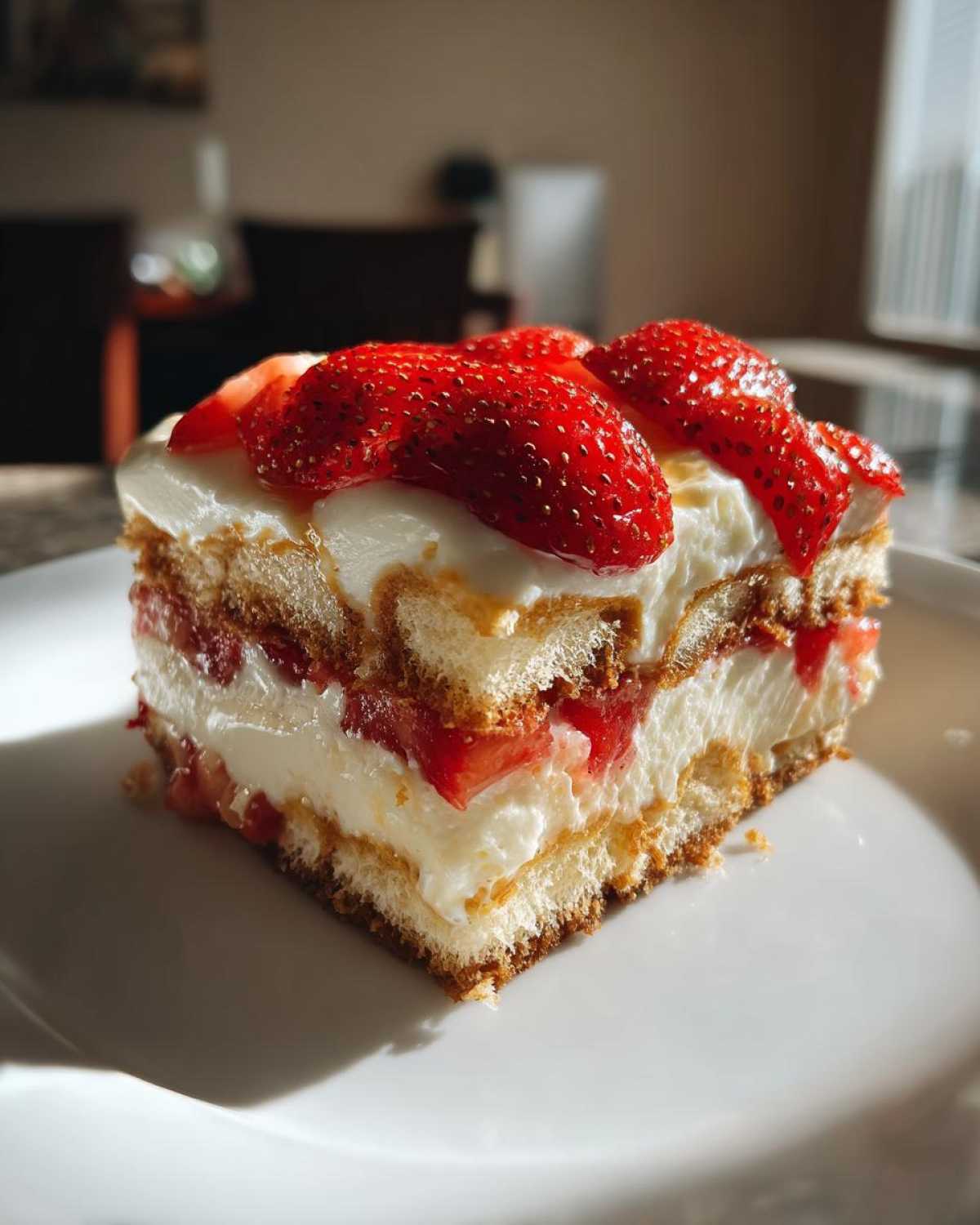 Strawberries & Cream Tiramisu - detail 3