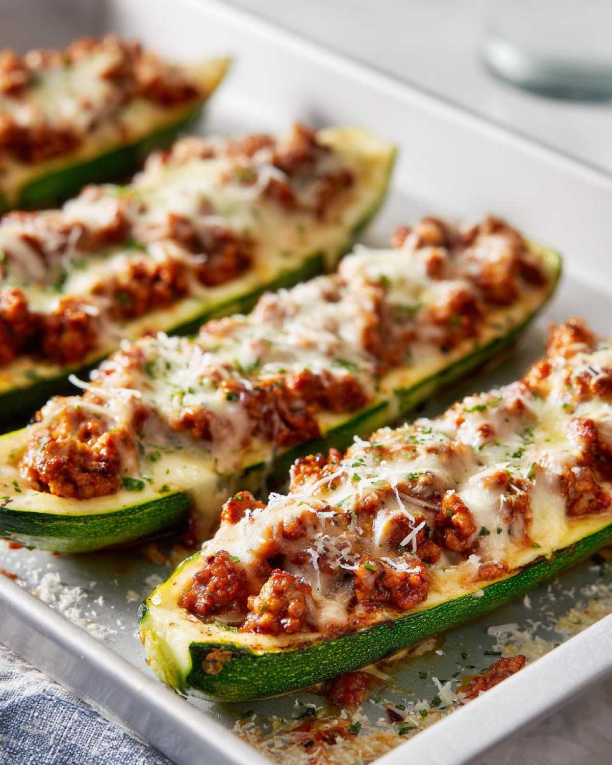 Stuffed Zucchini Boats - detail 1