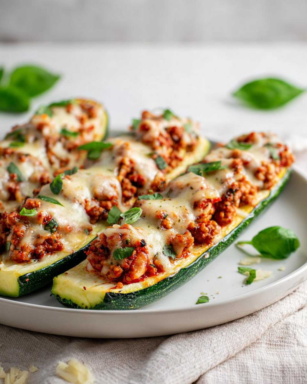 Stuffed Zucchini Boats - detail 2
