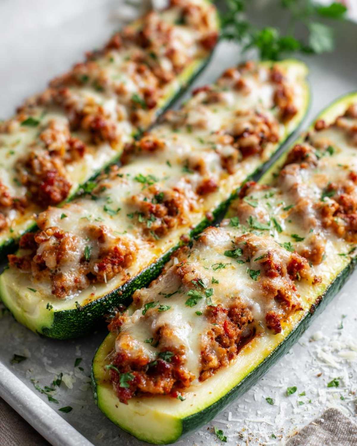 Stuffed Zucchini Boats - detail 3
