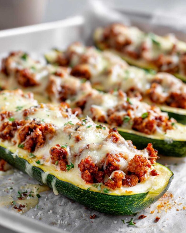 Stuffed Zucchini Boats