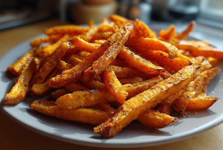 Air Fryer Sweet Potato Fries with a Spiced Twist