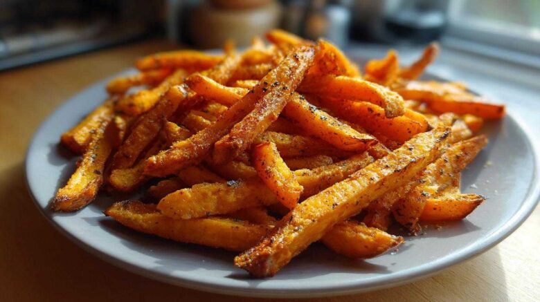 Air Fryer Sweet Potato Fries with a Spiced Twist