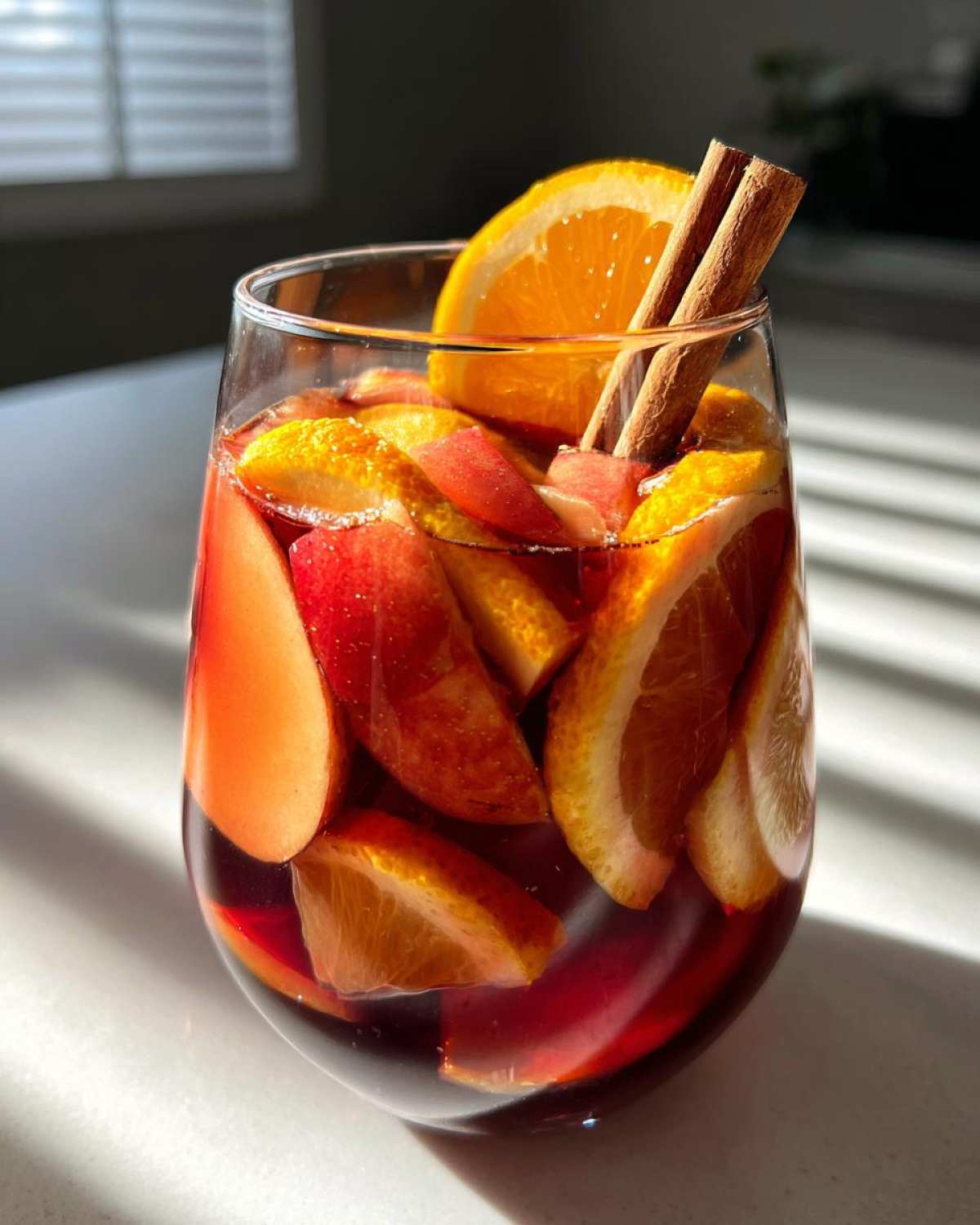 Apple Cider Sangria with Cinnamon and Orange - detail 2