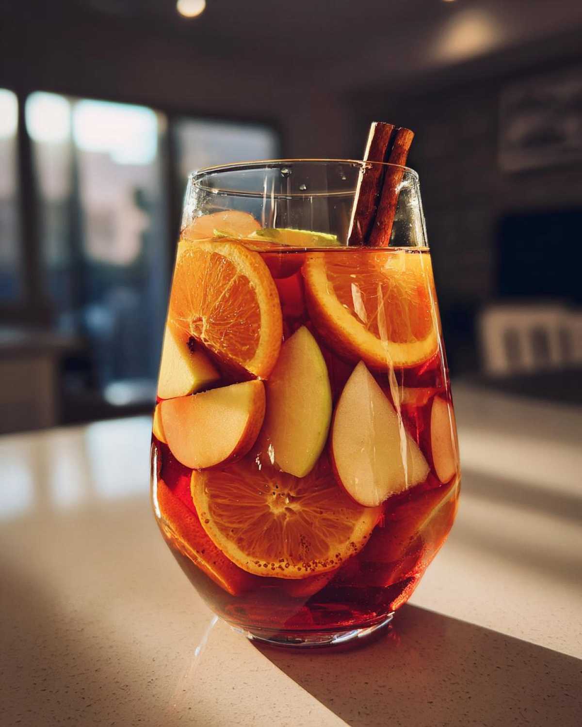 Apple Cider Sangria with Cinnamon and Orange - detail 3