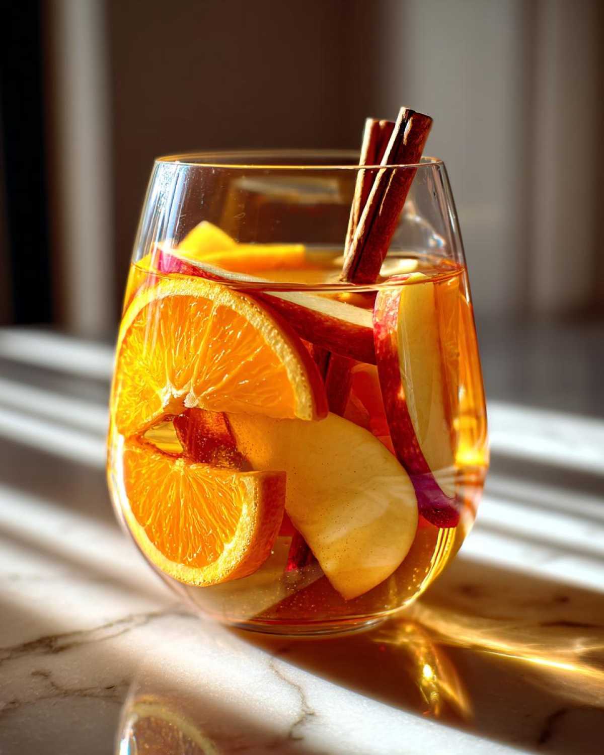 Apple Cider Sangria with Cinnamon and Orange - detail 4