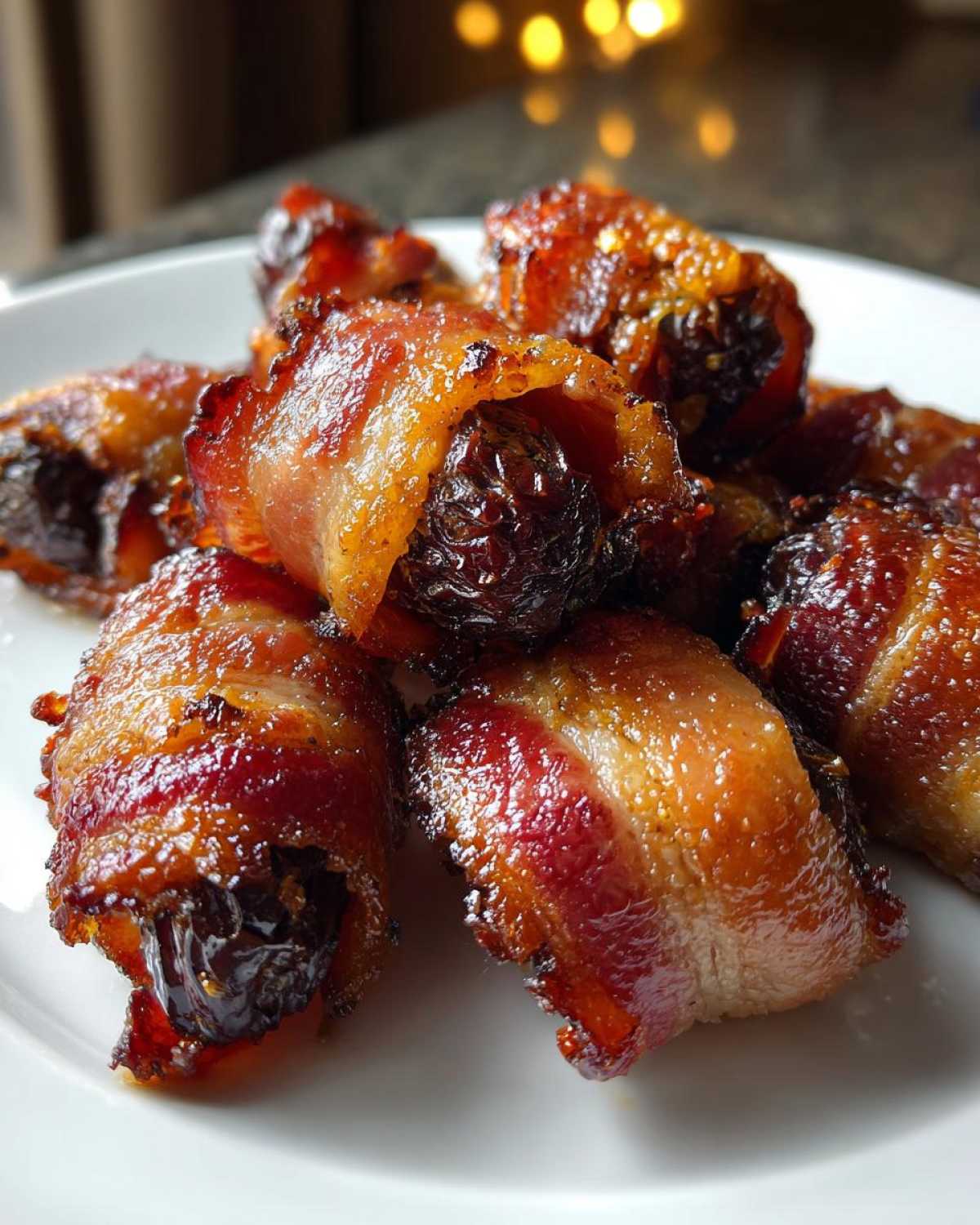 Bacon-Wrapped Dates (Sweet & Savory Party Bites) - detail 3