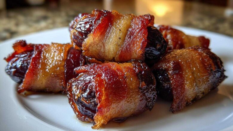Bacon-Wrapped Dates (Sweet & Savory Party Bites)