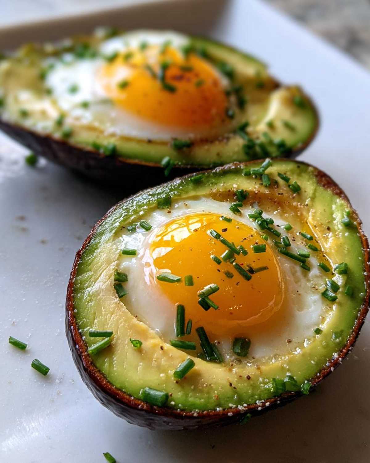 Baked Eggs in Avocado for a Low-Carb Breakfast - detail 2