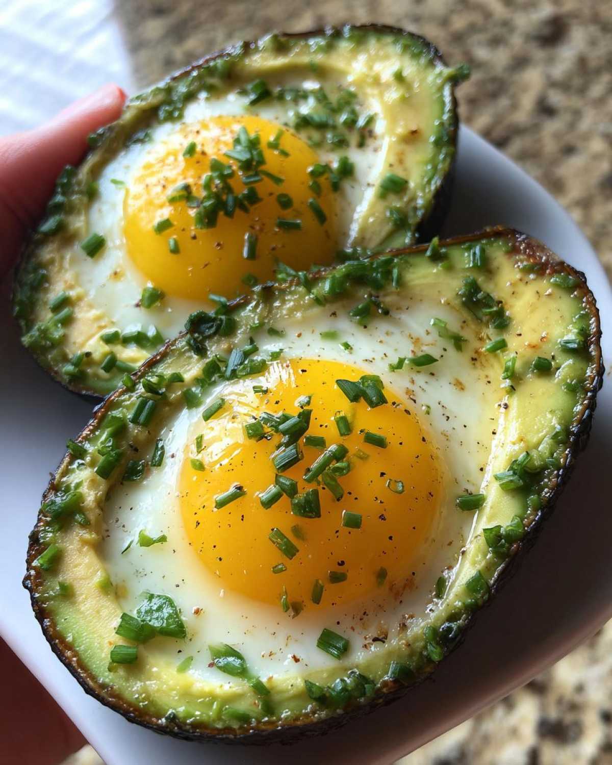 Baked Eggs in Avocado for a Low-Carb Breakfast - detail 3