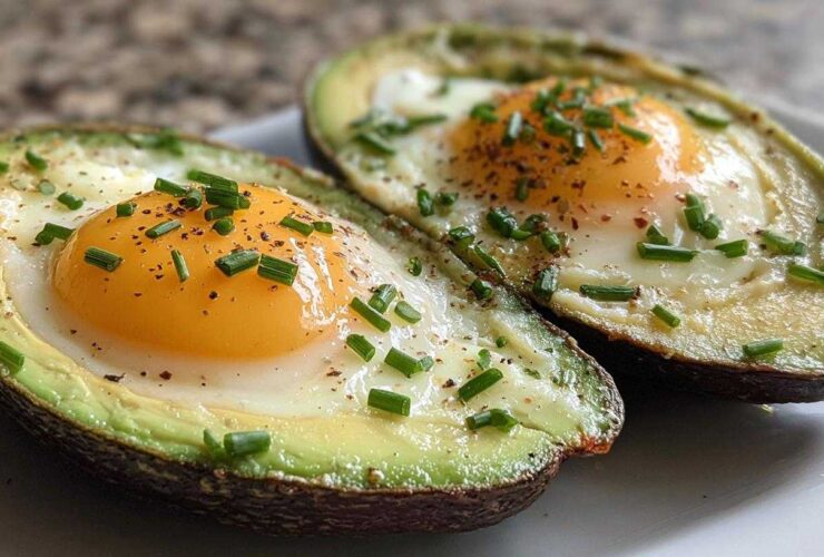 Baked Eggs in Avocado for a Low-Carb Breakfast
