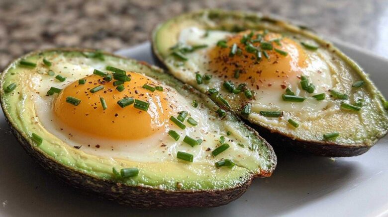 Baked Eggs in Avocado for a Low-Carb Breakfast
