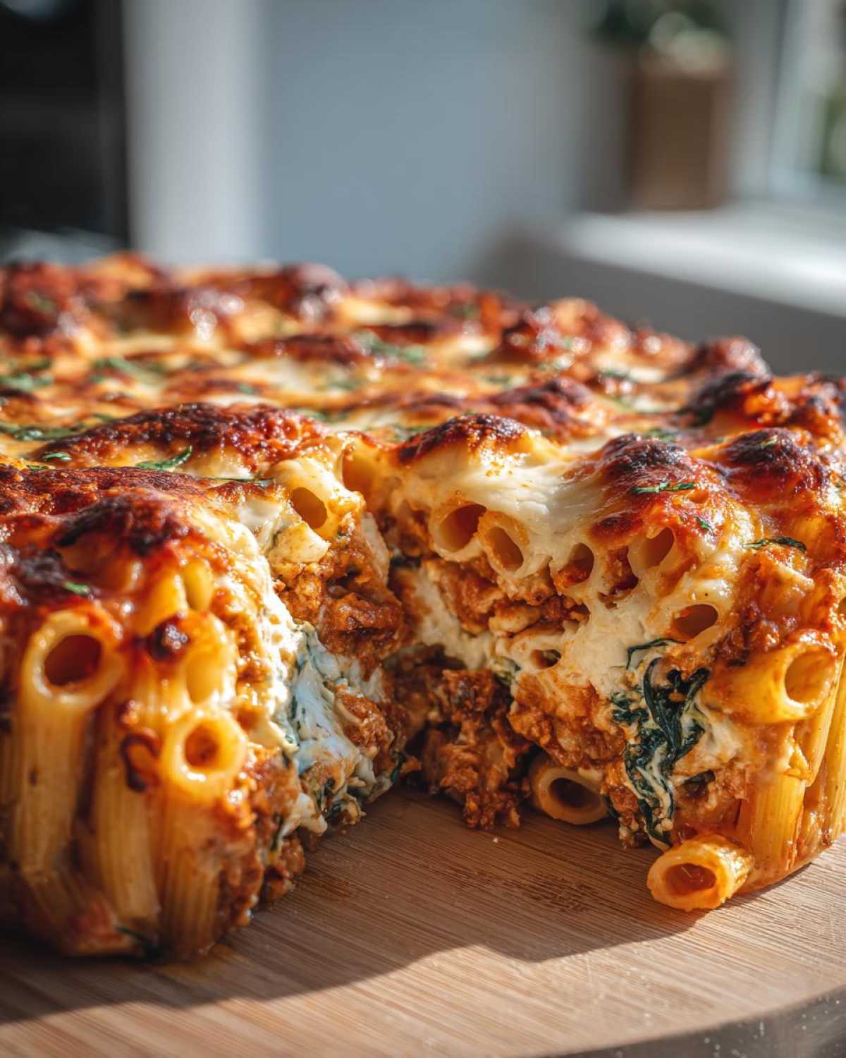 Baked Ziti with a Surprise Layer of Spinach - detail 1