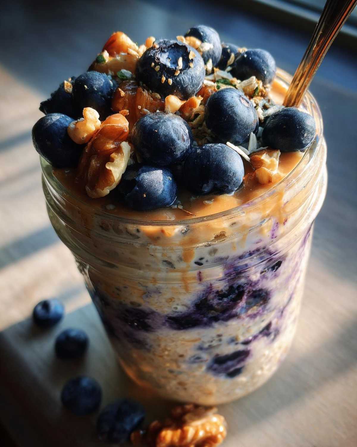 Blueberry Overnight Oats That Taste Like Pie - detail 1