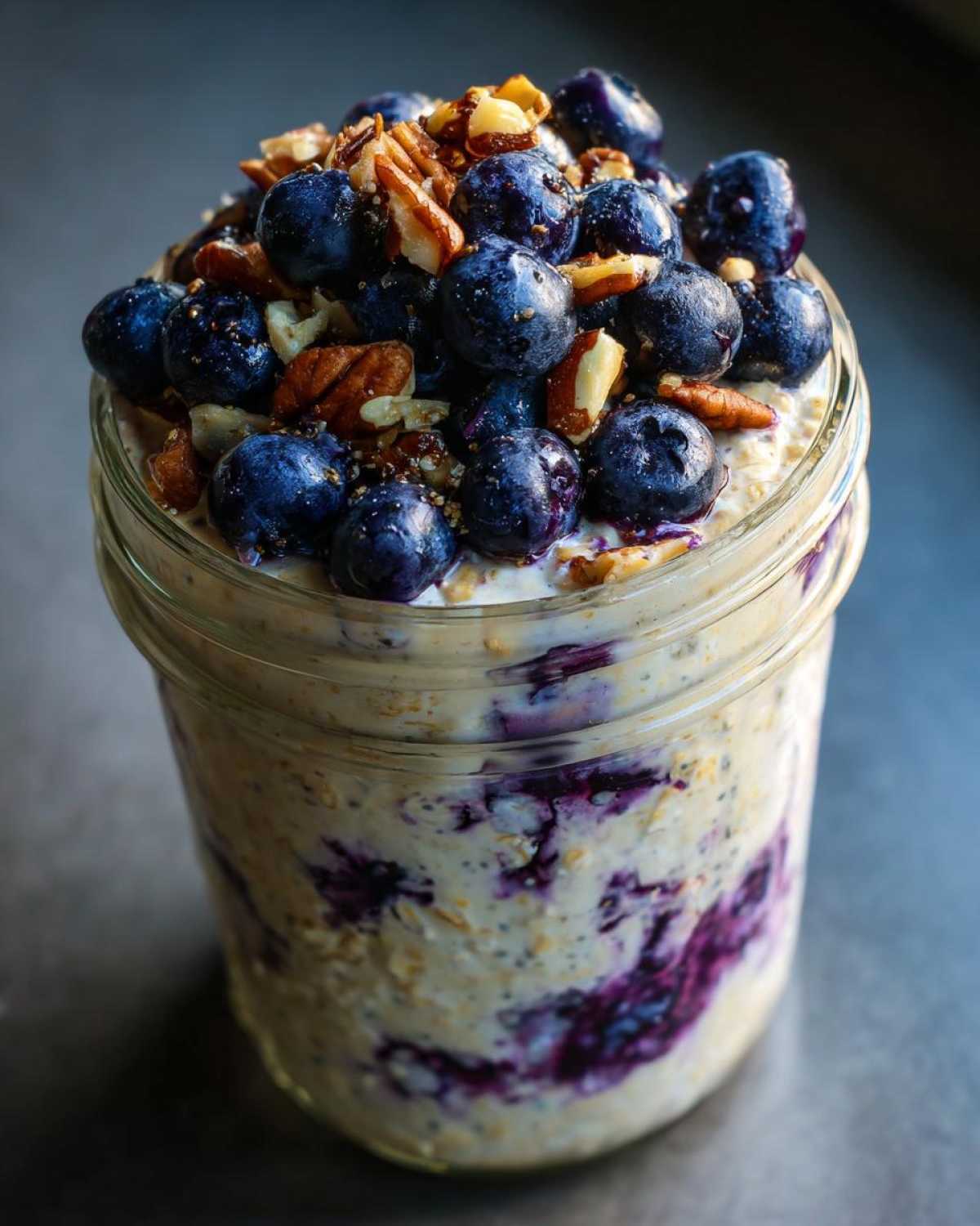 Blueberry Overnight Oats That Taste Like Pie - detail 2