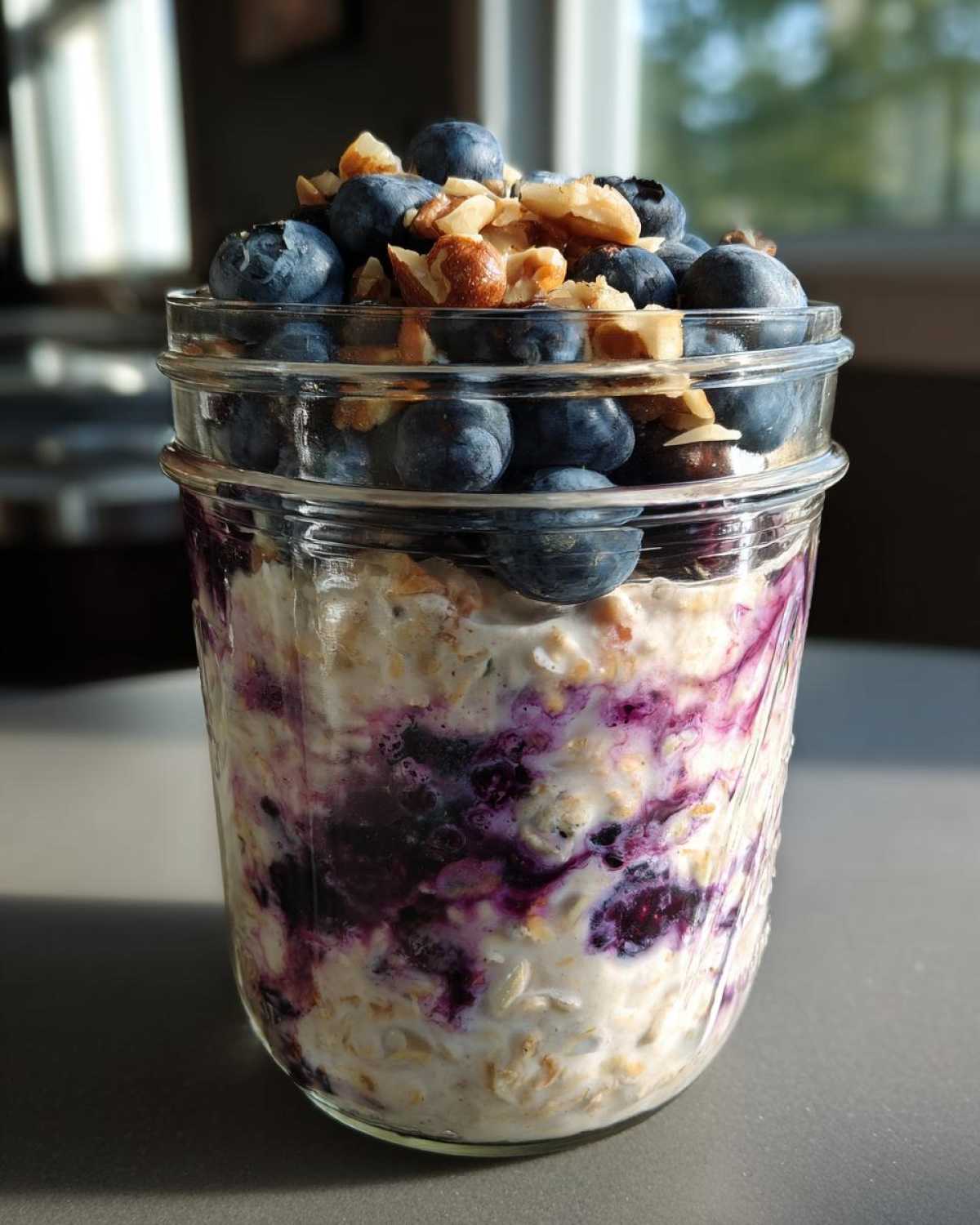 Blueberry Overnight Oats That Taste Like Pie - detail 3