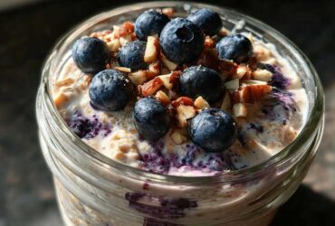 Blueberry Overnight Oats That Taste Like Pie