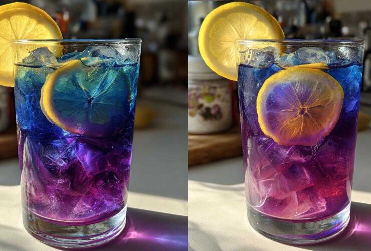Butterfly Pea Flower Iced Tea (Color-Changing Magic)