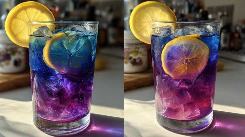 Butterfly Pea Flower Iced Tea (Color-Changing Magic)