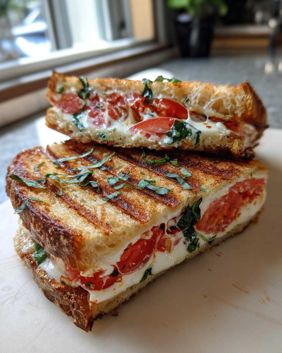 Caprese Panini with Balsamic Glaze (Cafe-Style at Home) - detail 1