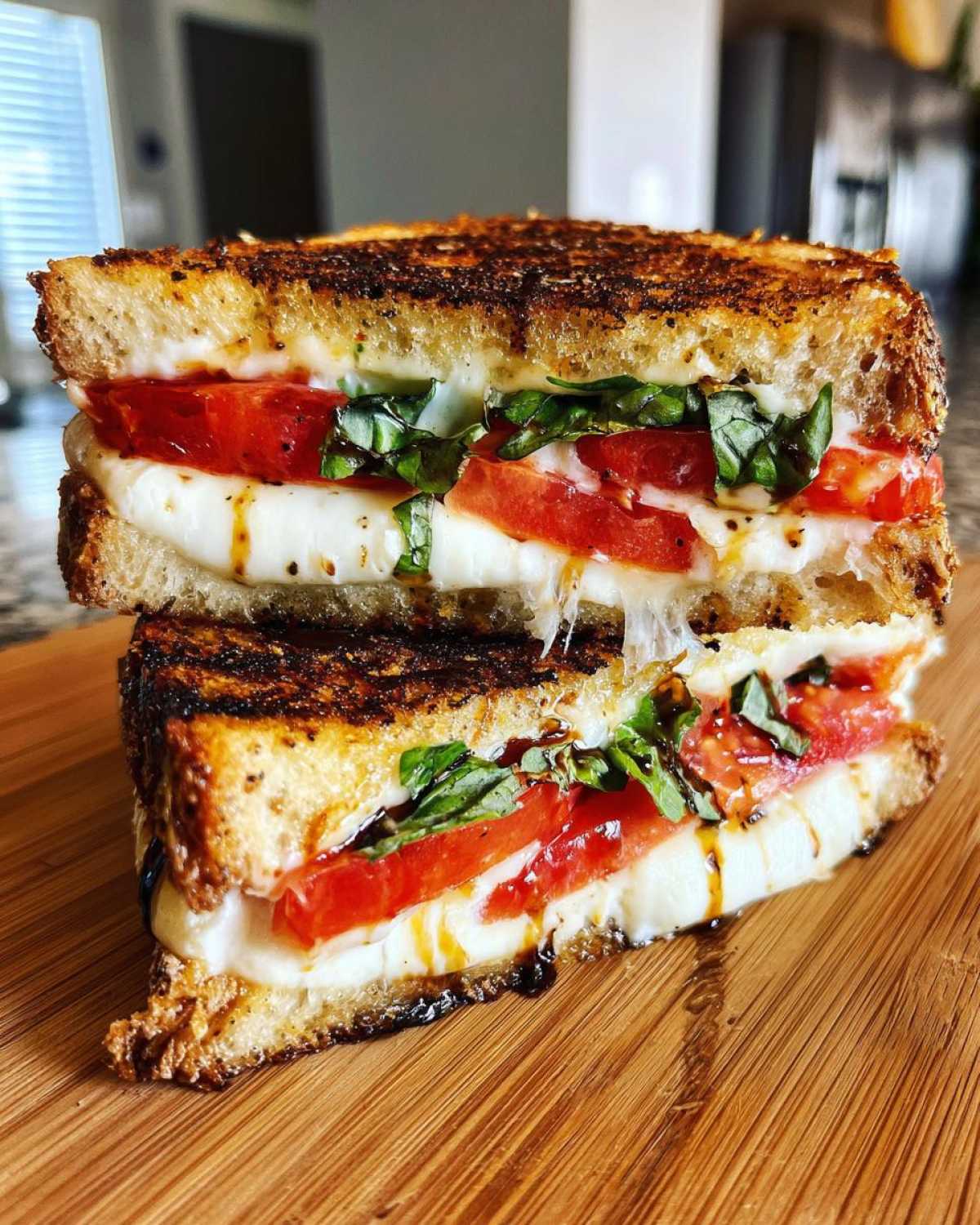 Caprese Panini with Balsamic Glaze (Cafe-Style at Home) - detail 4