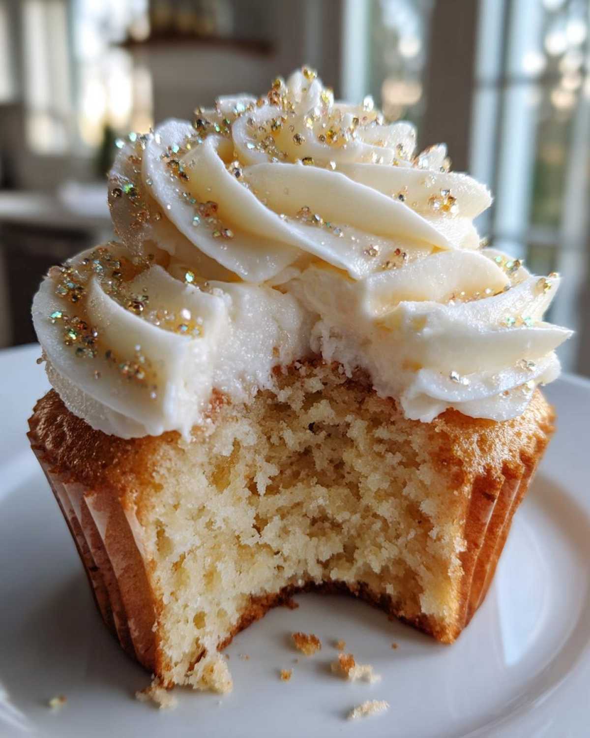 Champagne Cupcakes with Sparkling Frosting - detail 3