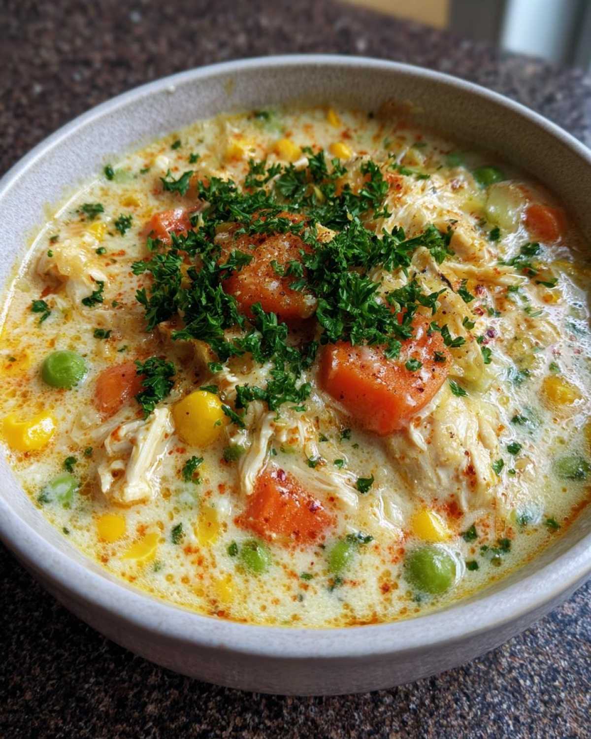 Chicken Pot Pie Soup (Comfort in a Bowl) - detail 3
