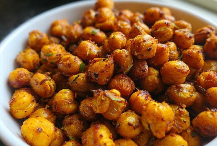 Chili Lime Roasted Chickpeas for Crunchy Munching
