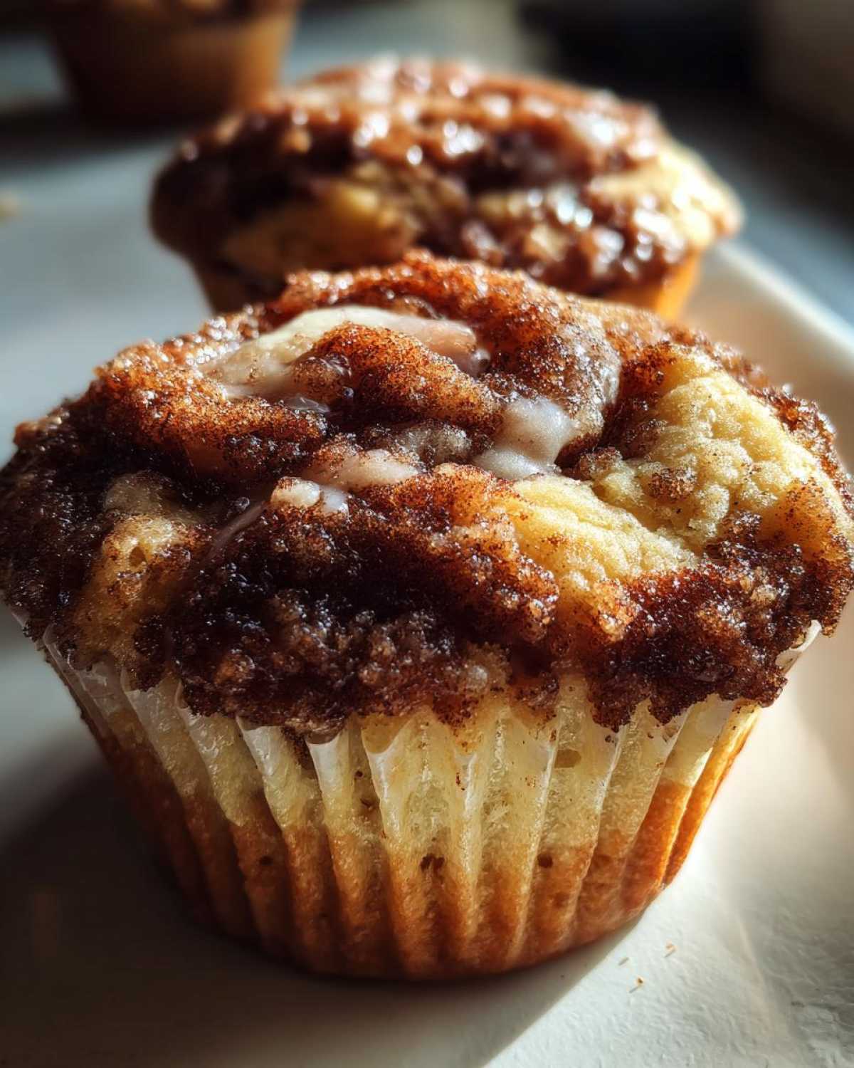 Cinnamon Roll Muffins with Gooey Centers - detail 2