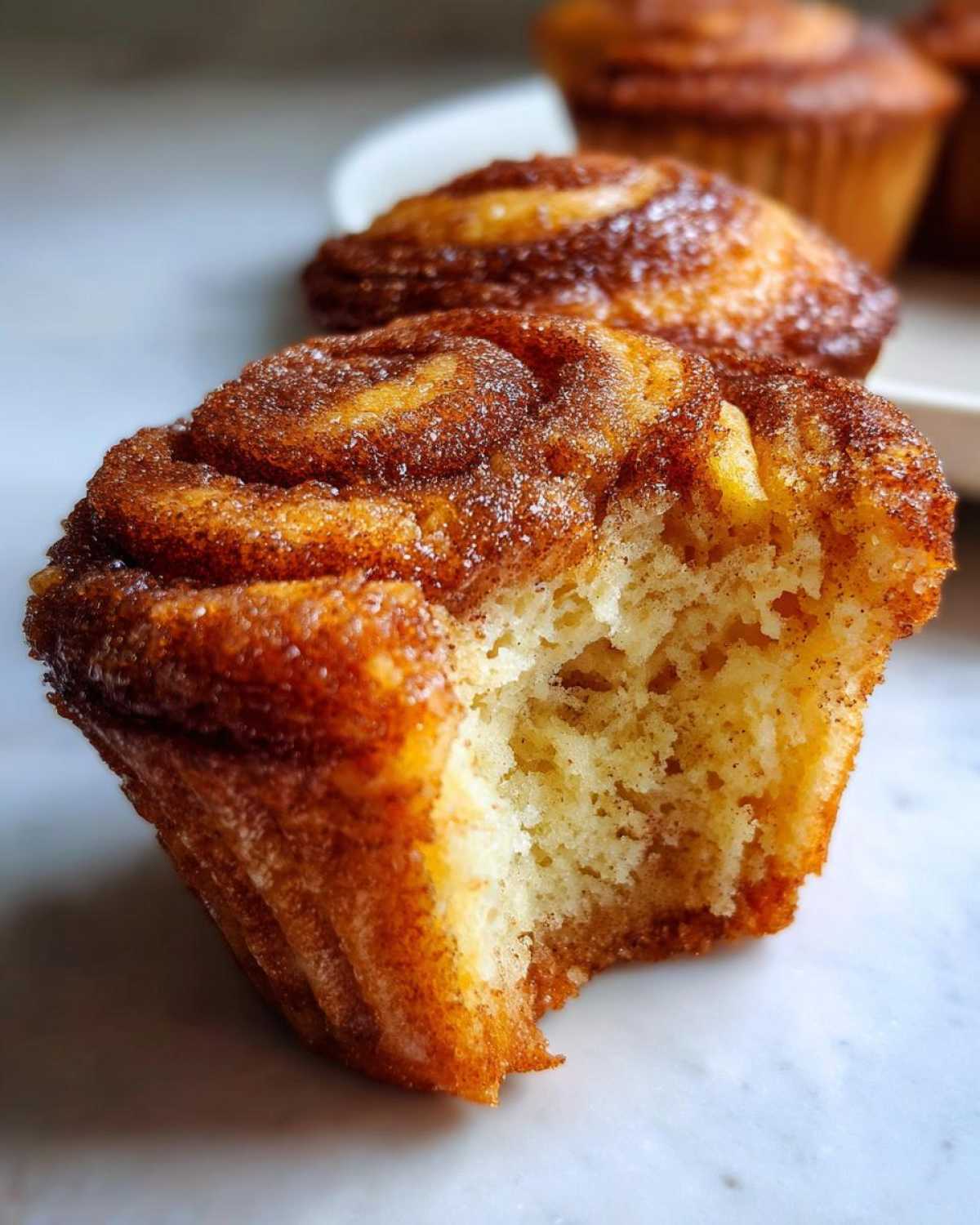Cinnamon Roll Muffins with Gooey Centers - detail 3
