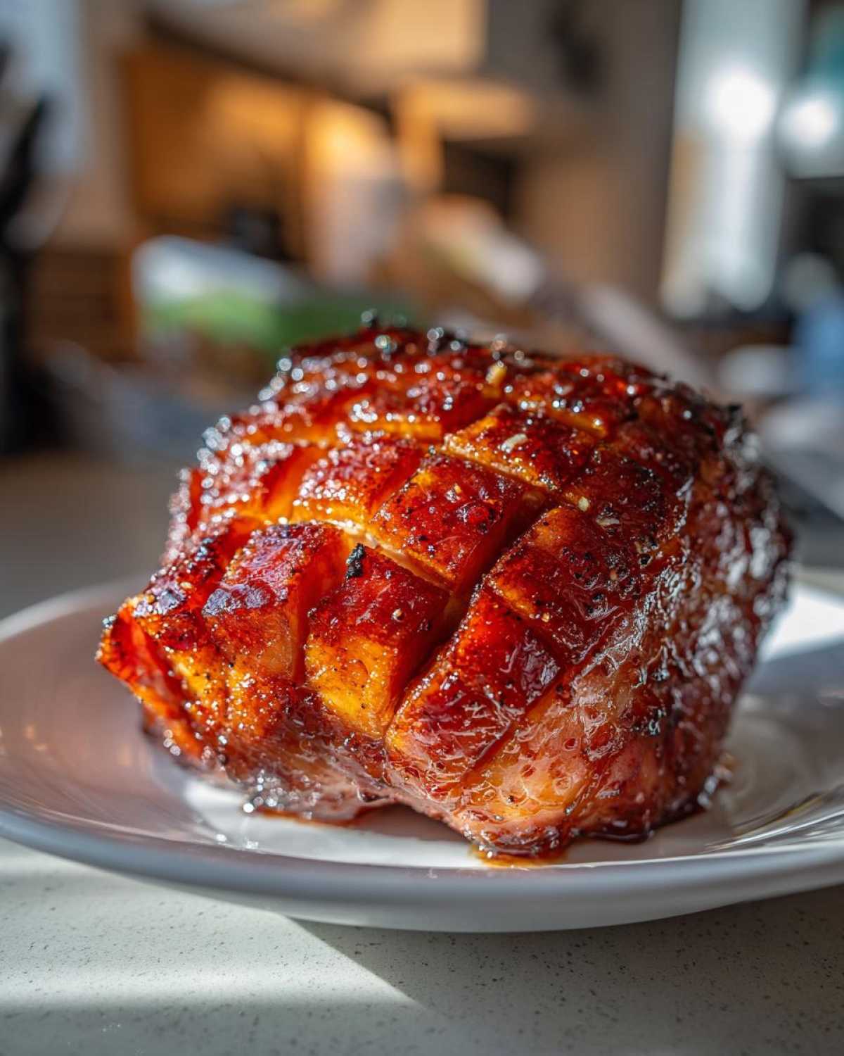 Cranberry Orange Glazed Ham (Holiday Centerpiece) - detail 1