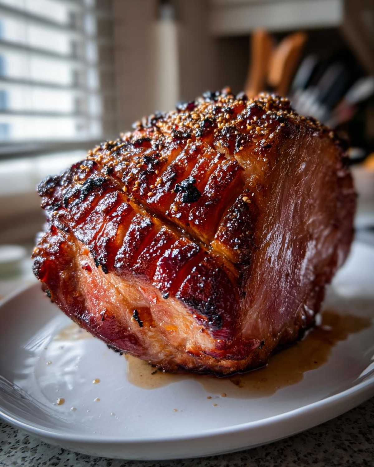 Cranberry Orange Glazed Ham (Holiday Centerpiece) - detail 2