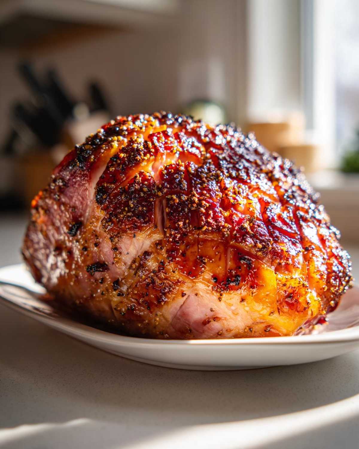Cranberry Orange Glazed Ham (Holiday Centerpiece) - detail 3