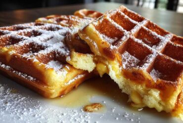 Fluffiest Buttermilk Waffles with a Crispy Secret