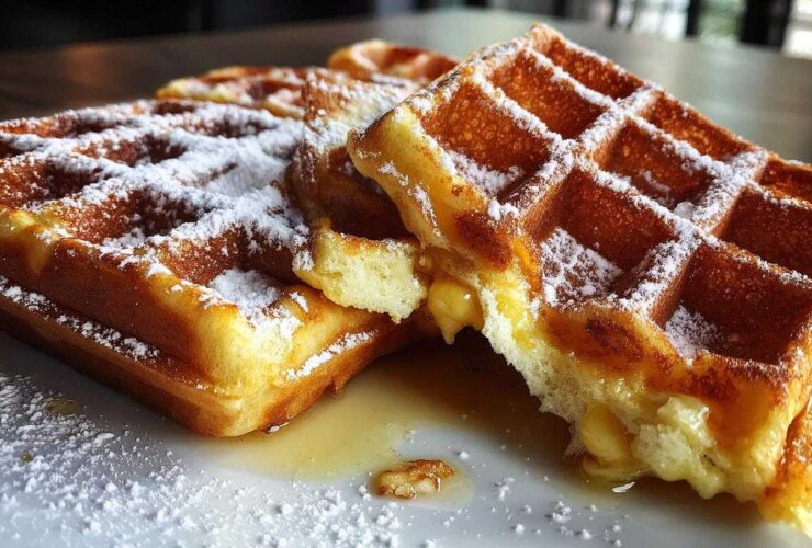 Fluffiest Buttermilk Waffles with a Crispy Secret