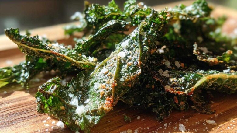 Garlic Parmesan Kale Chips That Actually Satisfy