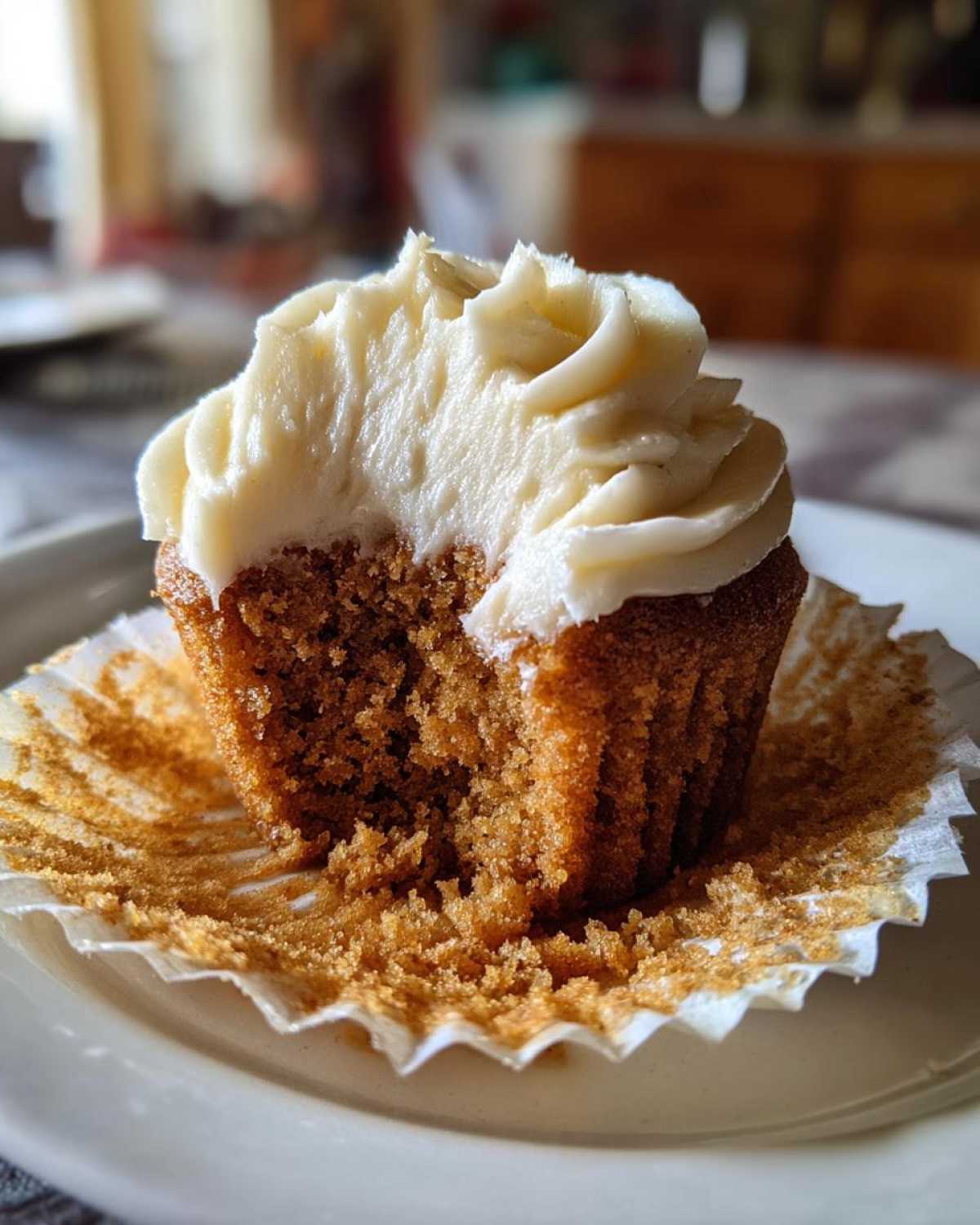 Gingerbread Latte Cupcakes with Cream Cheese Frosting - detail 4