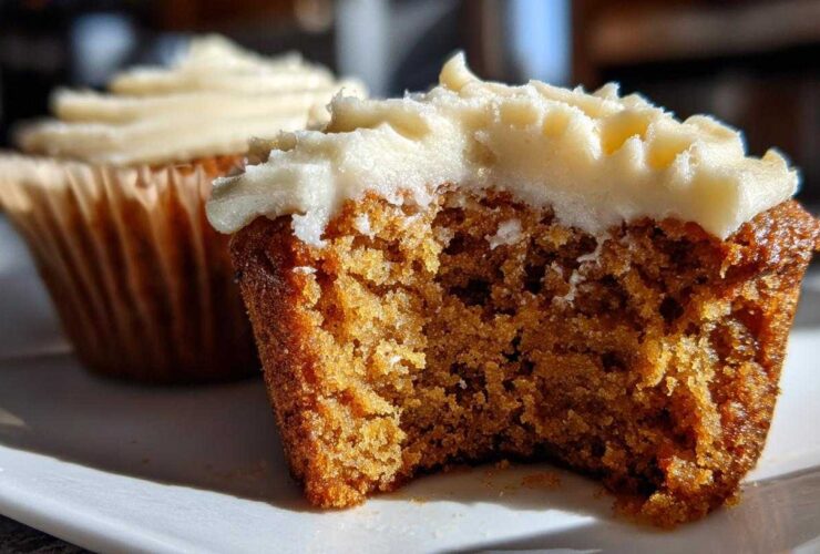 Gingerbread Latte Cupcakes with Cream Cheese Frosting