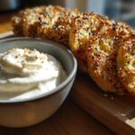 Homemade Everything Bagel Chips with Whipped Feta Dip