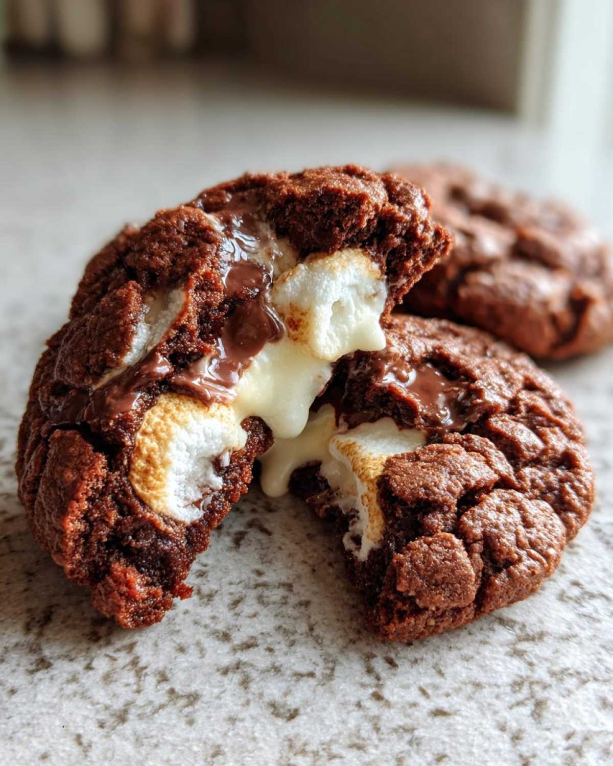 Hot Chocolate Cookies with Melty Marshmallow Centers - detail 2