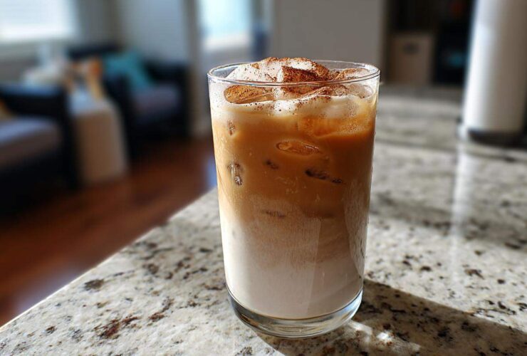Iced Dirty Chai Latte with Protein Boost