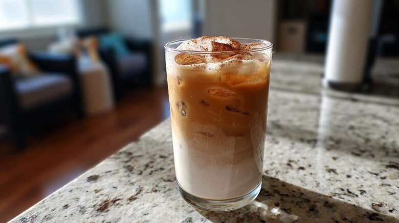 Iced Dirty Chai Latte with Protein Boost