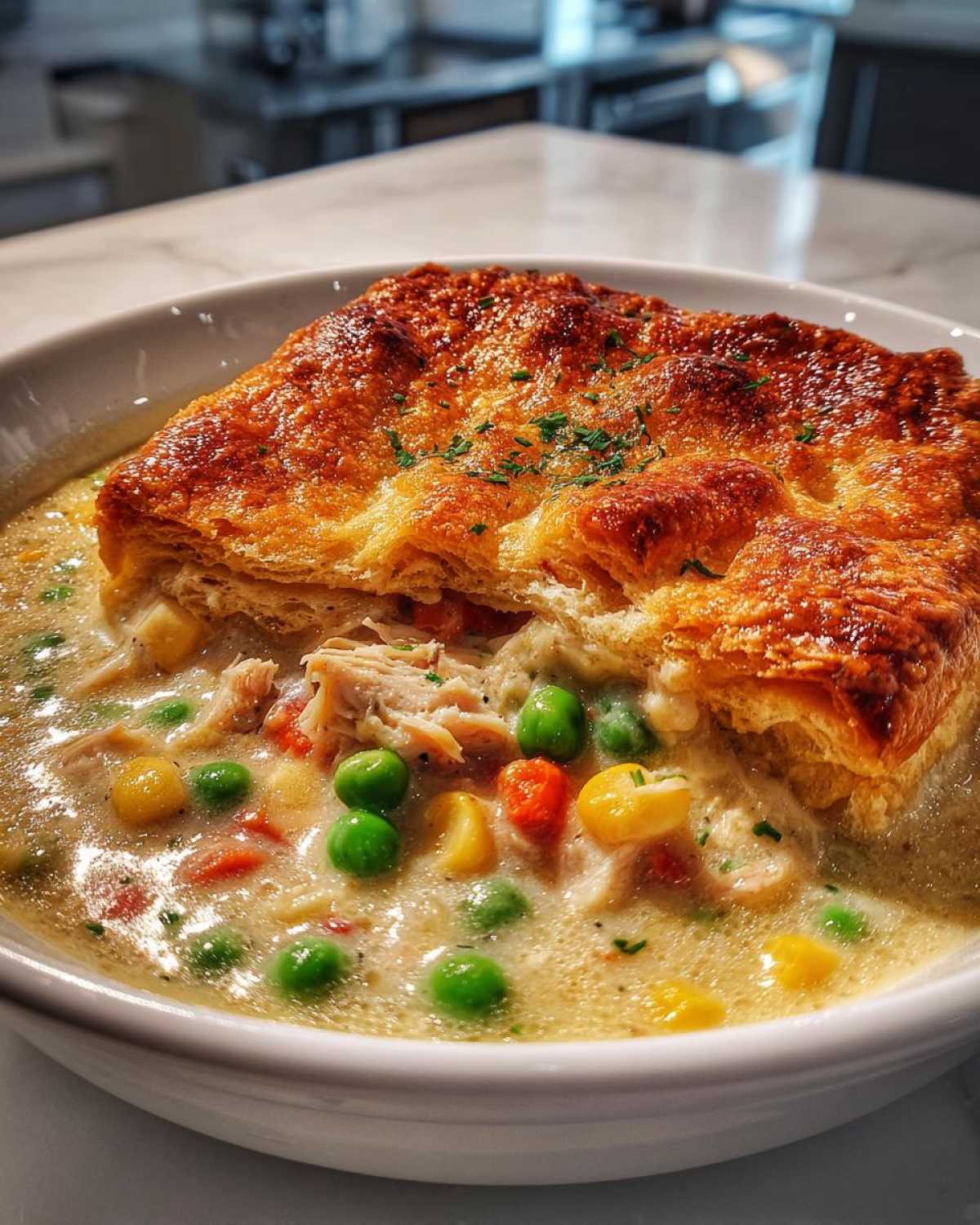 Leftover Turkey Pot Pie Soup (Cozy Day-After Meal) - detail 4