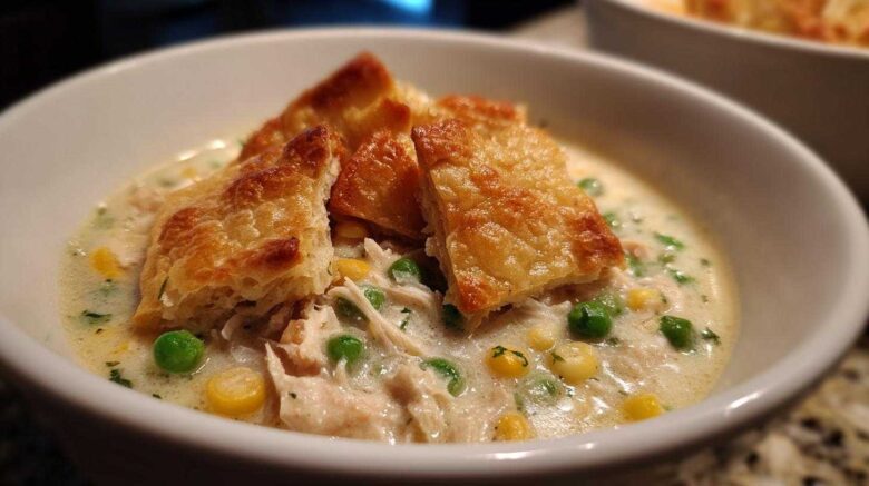 Leftover Turkey Pot Pie Soup (Cozy Day-After Meal)