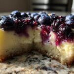 Lemon Blueberry Cheesecake Bars with Shortbread Crust