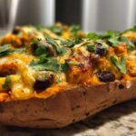 Loaded Sweet Potato Skins for Lunch (Healthy & Filling)