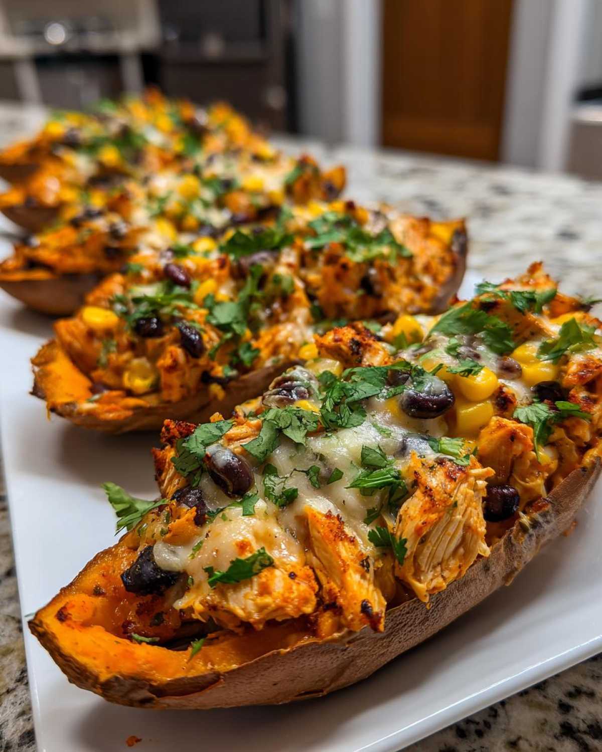 Loaded Sweet Potato Skins for Lunch (Healthy & Filling) - detail 3