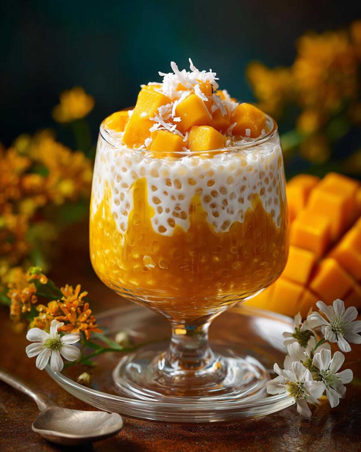 Mango Coconut Tapioca Pudding (Dairy-Free Delight) - detail 2