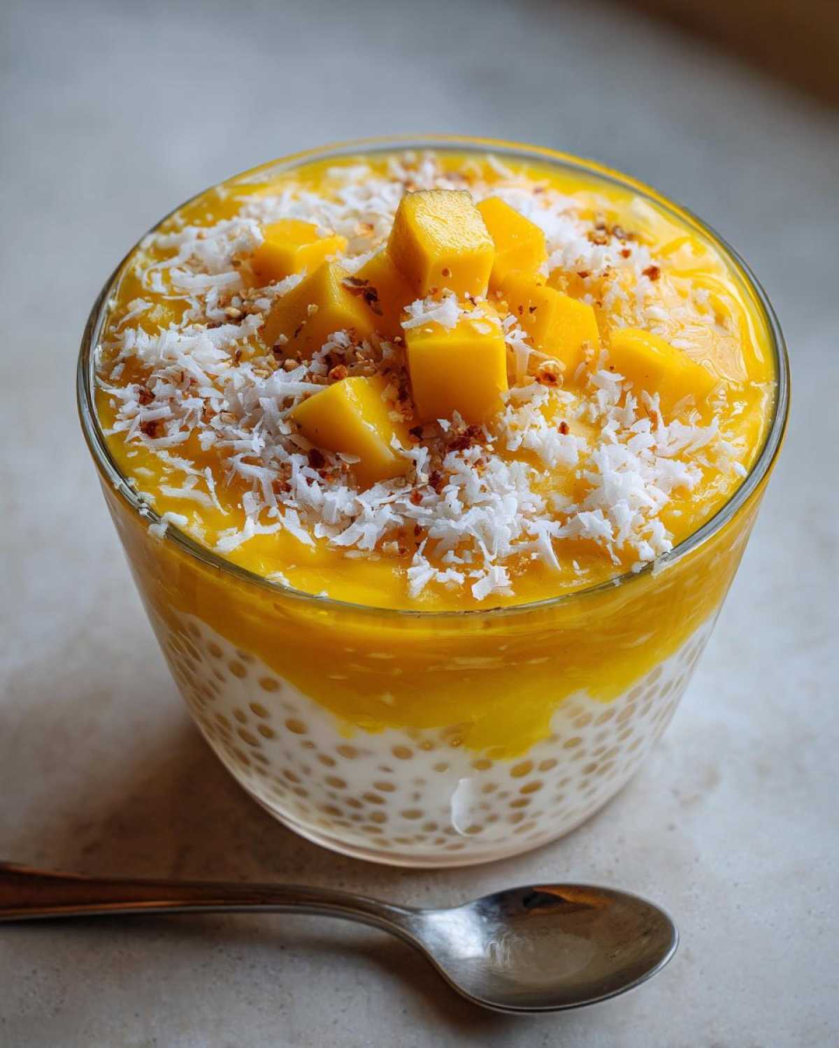 Mango Coconut Tapioca Pudding (Dairy-Free Delight) - detail 3