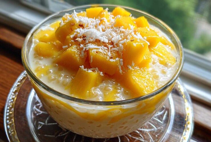 Mango Coconut Tapioca Pudding (Dairy-Free Delight)